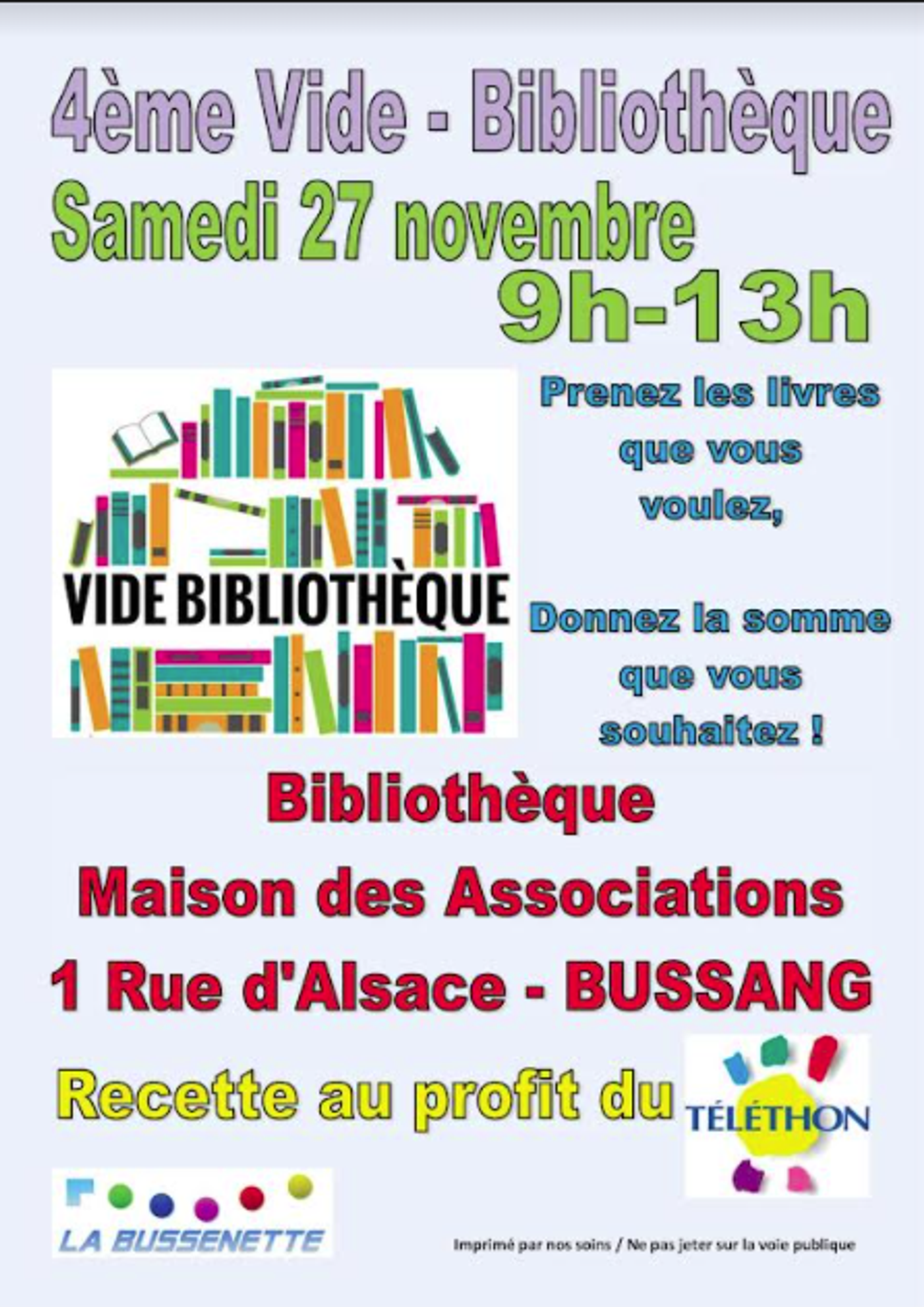 4ème Vide-Bibliothèque